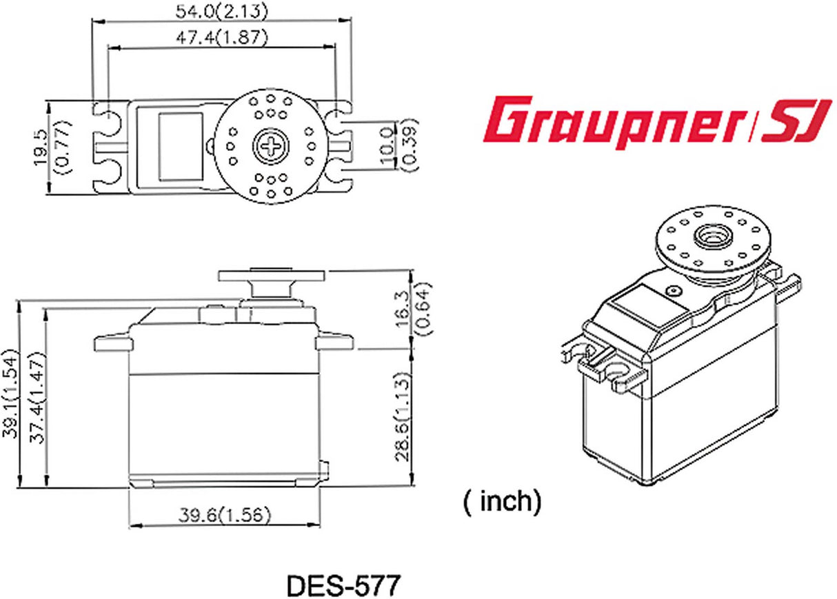 Graupner  DES 577 BB Torque 19.5mm Digital Servo