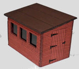 N GAUGE SLOPING ROOF SHED KIT