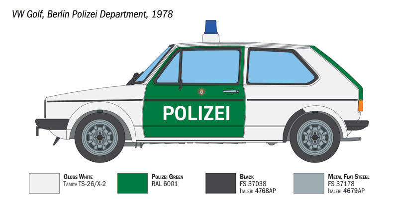 Italeri 1/24 VW Golf Polizei #3666