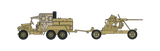 Airfix Vintage Classics 1/76 Bofors 40mm Gun and Tractor A02314V