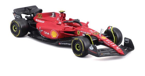 Bburago 1/43 F1 Ferrari F1-75 (2022) Sainz No.55 B18-36832S