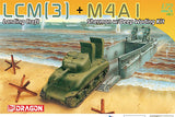 Dragon 1/72 LCM(3) Landing Craft + M4A1 w/Deep Wading Kit 7516