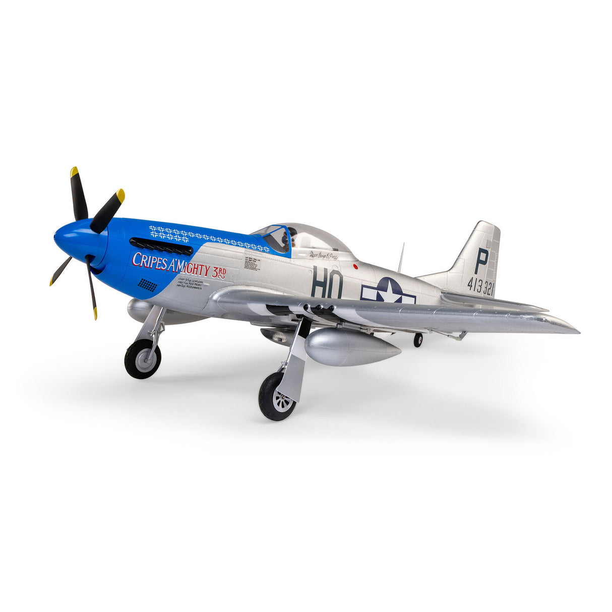 P-51D Mustang 1.2m BNF Basic Cripes AMighty 3rd Model