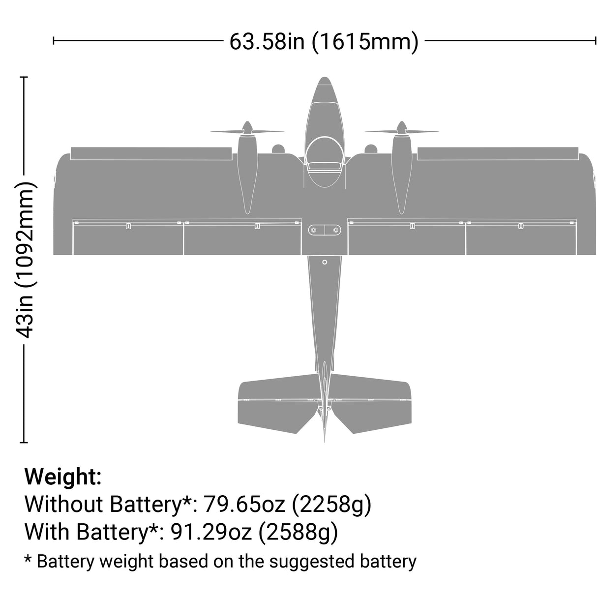 E-Flite Twin Timber 1.6m PNP