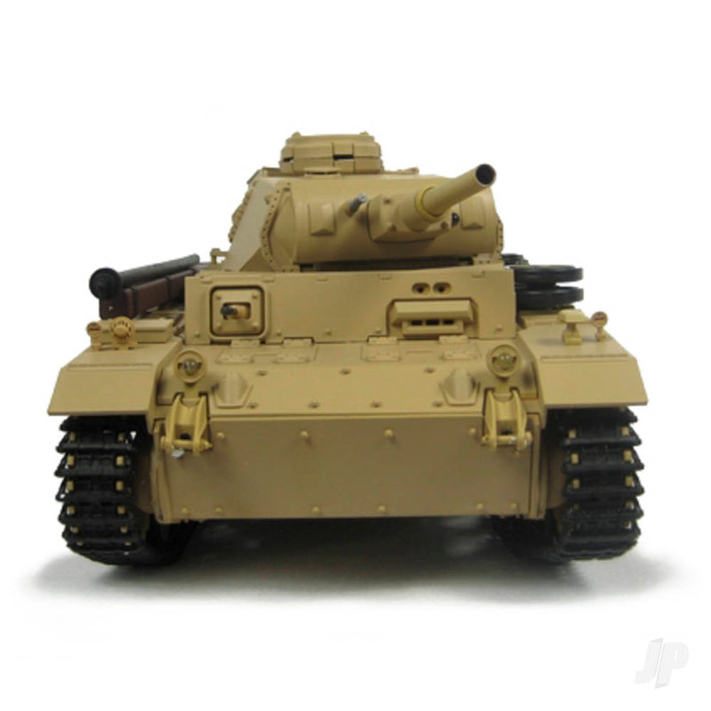 Heng Long 1/16 Tauch Panzer III with Infrared Battle System (2.4GHz + Shooter + Smoke + Sound + Metal Gearbox)