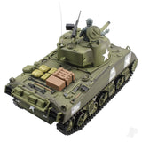 Heng Long 1:16 U.S. Medium Tank M4A3 Sherman with Infrared Battle System (2.4GHz + Shooter + Smoke + Sound + Metal Gearbox )