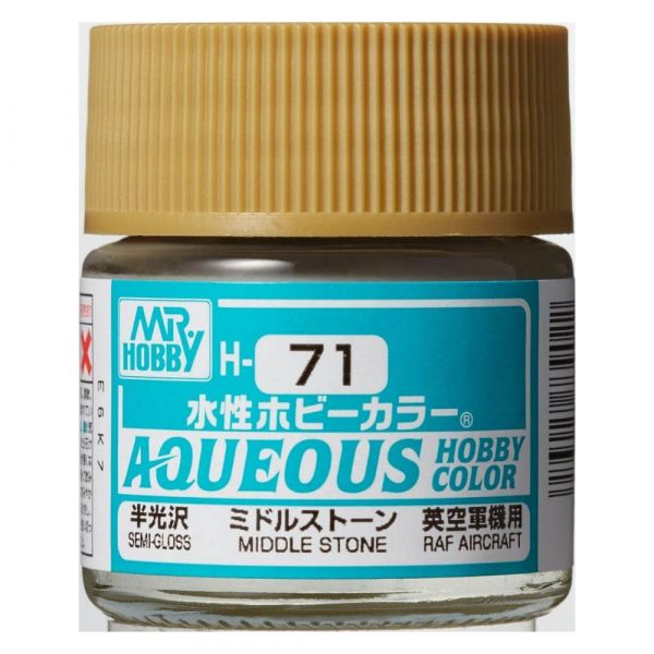 Mr Hobby Aqueous H071 Middle Stone Semi Gloss 10ml
