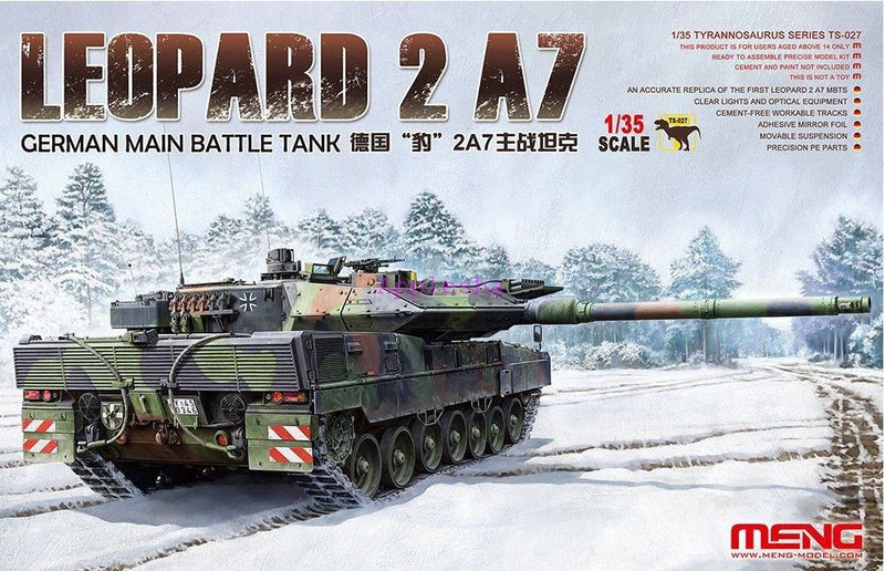 Meng Model 1/35 German Main Battle Tank Leopard 2 A7 MNGTS-027