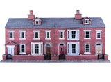 Metcalfe PO274 Low Relief Red Brick Terraced House Fronts - 00 Gauge