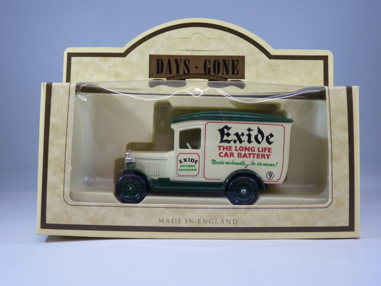 Lledo Limited Edition Days Gone Die Cast 1934 Chevrolet Van Exide Batteries