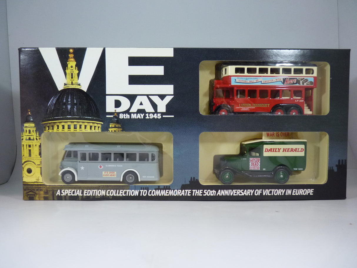 Lledo Limited Edition Days Gone Die Cast VE Day 50 Year Celebration Triple Pack