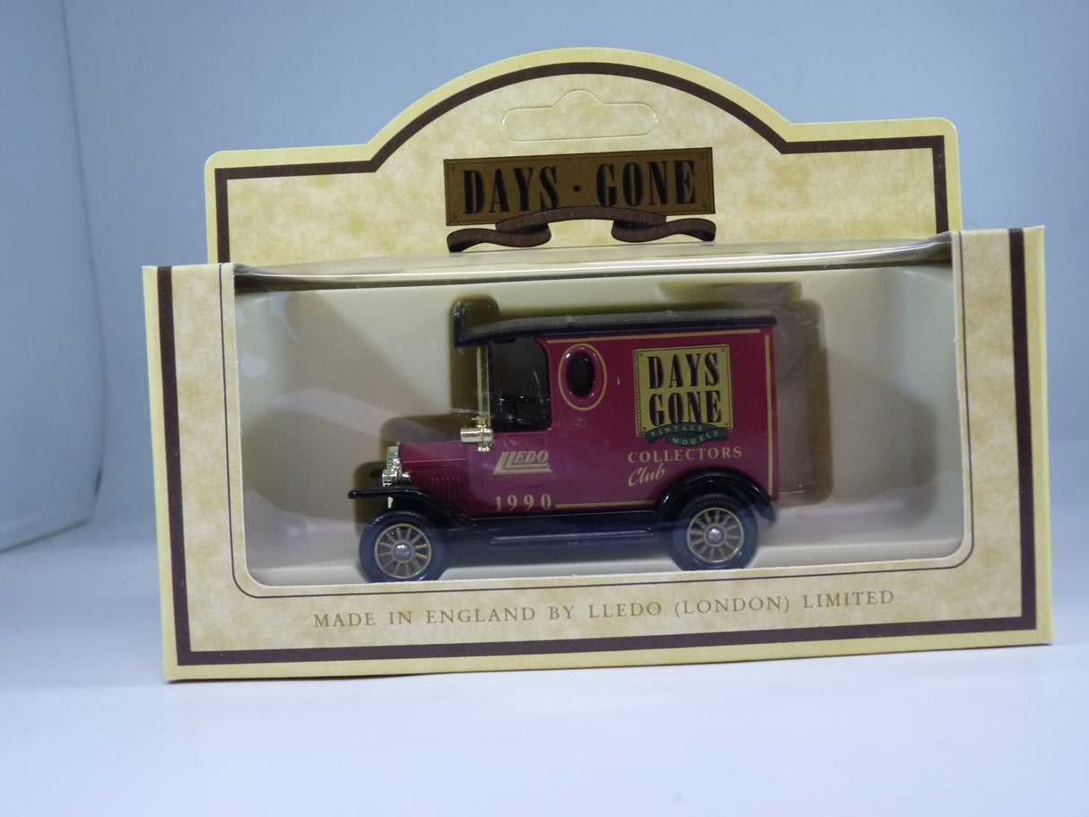 Lledo Limited Edition Days Gone Die Cast 1920 Model T Ford Van 1990 Club Model