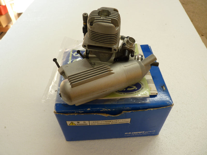OS 46LA engine with Silencer - Second Hand - As New Boxed