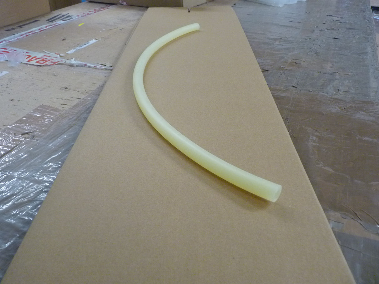 Silicone Rubber Tubing 9.6 I/D x 17mm O/D 24 Inch - Yellow Tinted