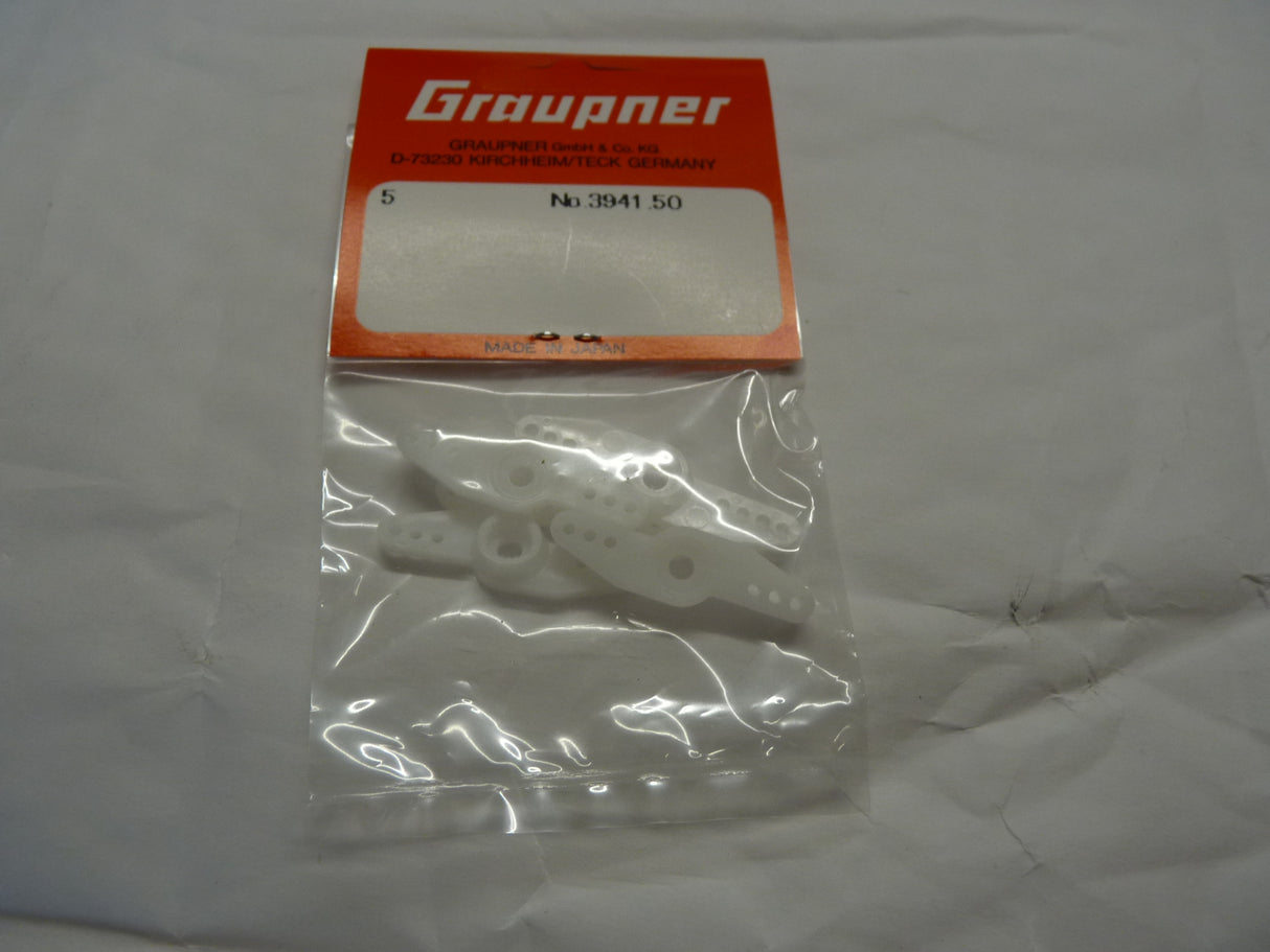 Graupner Servo Offset Arms - Pack 5 (JR/Spektrum) (Box 6)