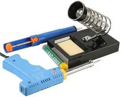 DURATOOL Soldering Gun Starter Kit - Soldering Gun - Desoldering Pump - Stand & Solder