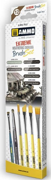 Ammo Extreme Weathering Diorama Brush Set MIG7612