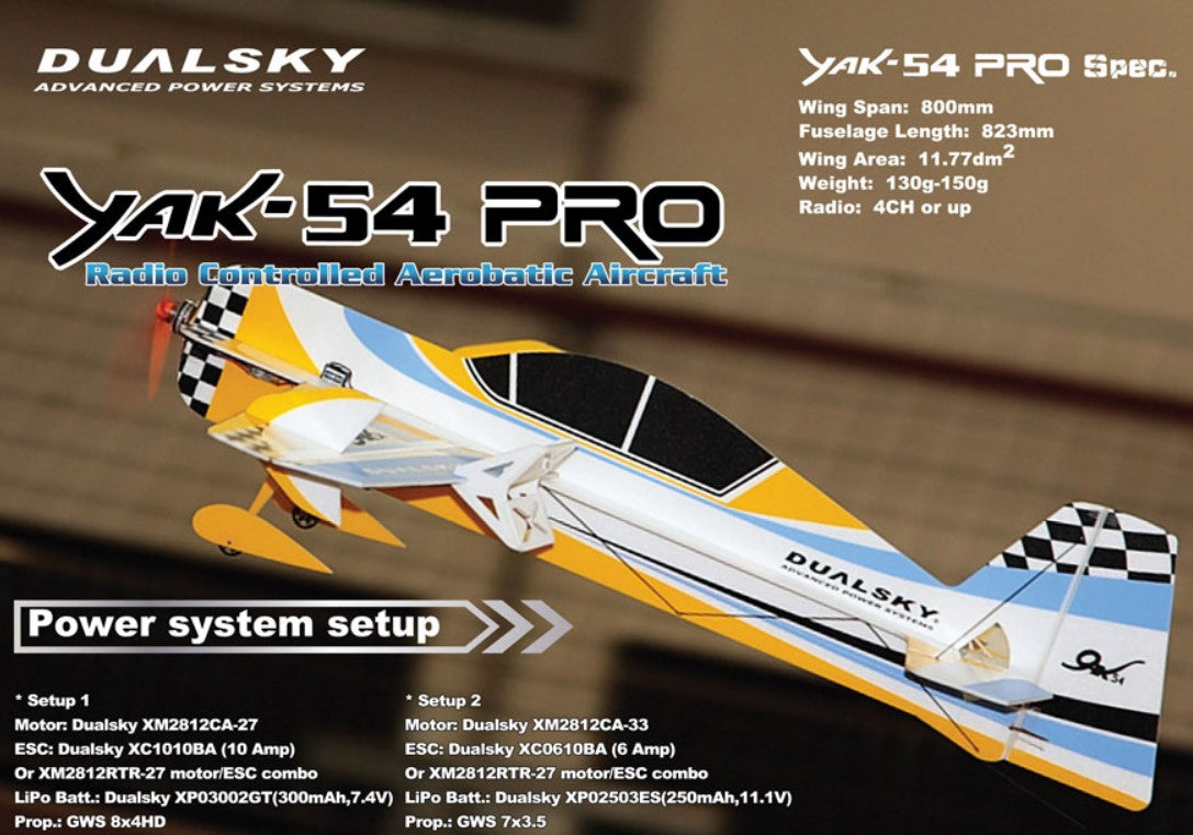 Dualsky Yak-54 Pro Depron model