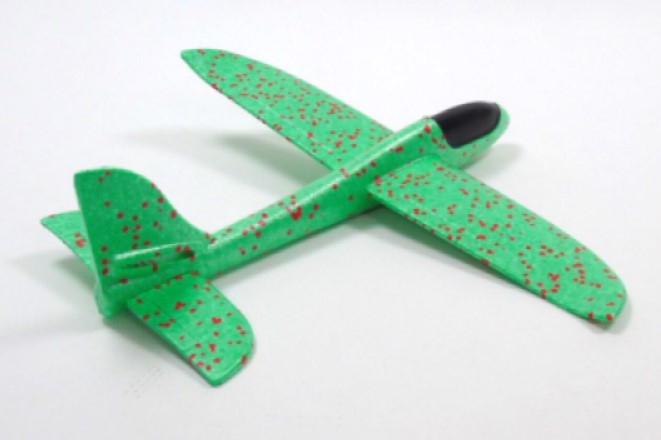 MAX THRUST MINI CHUCK GLIDER Green/Red - 485MM WINGSPAN