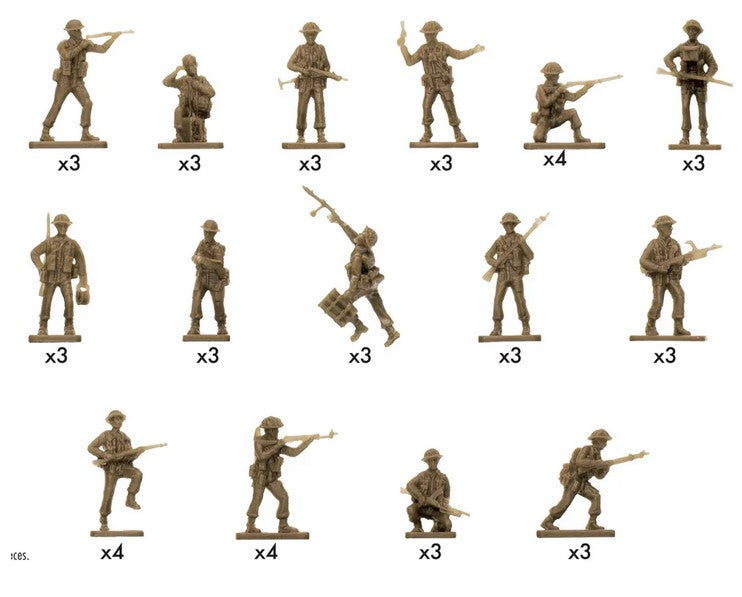 Airfix Vintage Classics 1/72 WWII British Infantry figures A00763V