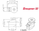 Graupner DES 261 BB Torque Parkflyer 11.2mm Digital Servo