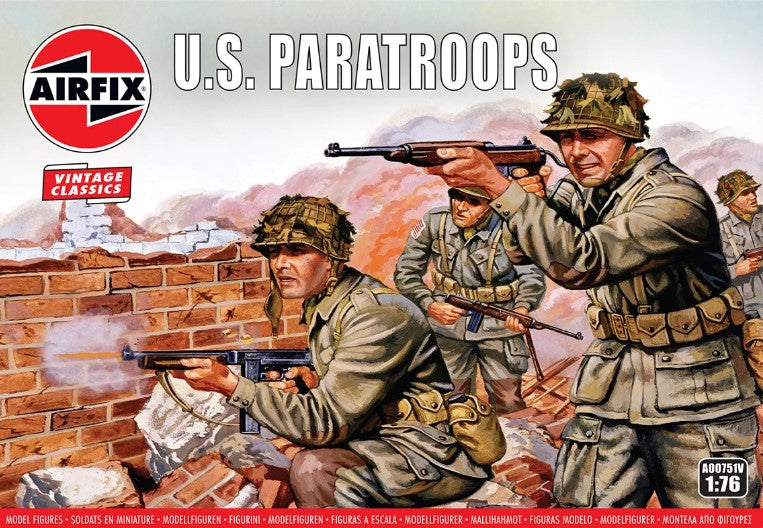Airfix Vintage Classics 1/76 WWII US Paratroops A00751V