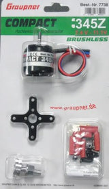 Graupner Compact 345Z 1500KV Brushless Motor set