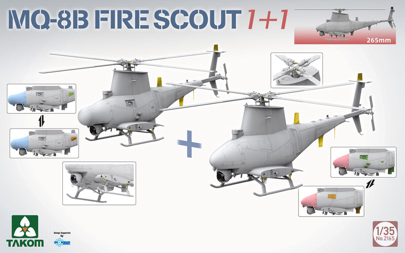 Takom 1/35 MQ-8B Fire Scout 1+1 02165