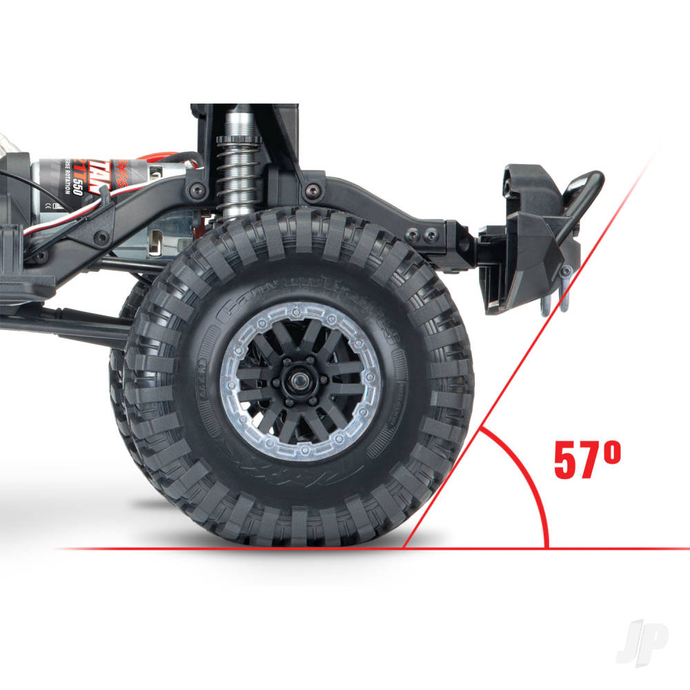 TRX-4 Land Rover Defender 1:10 4X4 Electric Trail Crawler with Winch Black (+ TQi 4-ch XL-5 HV Titan 550)