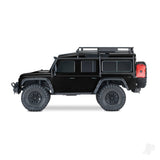 TRX-4 Land Rover Defender 1:10 4X4 Electric Trail Crawler with Winch Black (+ TQi 4-ch XL-5 HV Titan 550)