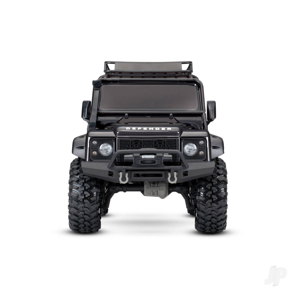 TRX-4 Land Rover Defender 1:10 4X4 Electric Trail Crawler with Winch Black (+ TQi 4-ch XL-5 HV Titan 550)