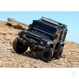 TRX-4 Land Rover Defender 1:10 4X4 Electric Trail Crawler with Winch Black (+ TQi 4-ch XL-5 HV Titan 550)