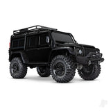 TRX-4 Land Rover Defender 1:10 4X4 Electric Trail Crawler with Winch Black (+ TQi 4-ch XL-5 HV Titan 550)