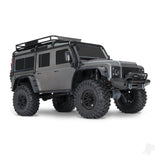 TRX-4 Land Rover Defender 1:10 4X4 Electric Trail Crawler with Winch Silver (+ TQi 4-ch XL-5 HV Titan 550)