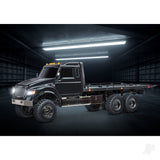 Traxxas Black TRX-6 Ultimate RC Hauler 1:10 6X6 Electric Flatbed Truck with Pro Scale Winch (+ TQi 4-ch/XL-5 HV/Titan 550)