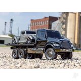 Traxxas Black TRX-6 Ultimate RC Hauler 1:10 6X6 Electric Flatbed Truck with Pro Scale Winch (+ TQi 4-ch/XL-5 HV/Titan 550)