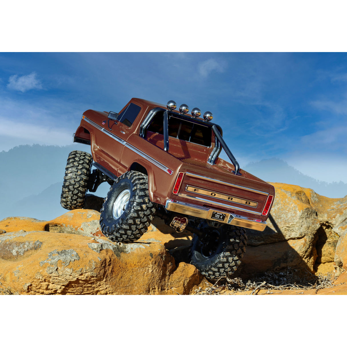 Traxxas TRX-4 Ford F-150 Ranger XLT High Trail Edition 1:10 4WD Electric Trail Crawler - Brown (+ TQi 4-ch/XL-5 HV/Titan 550)