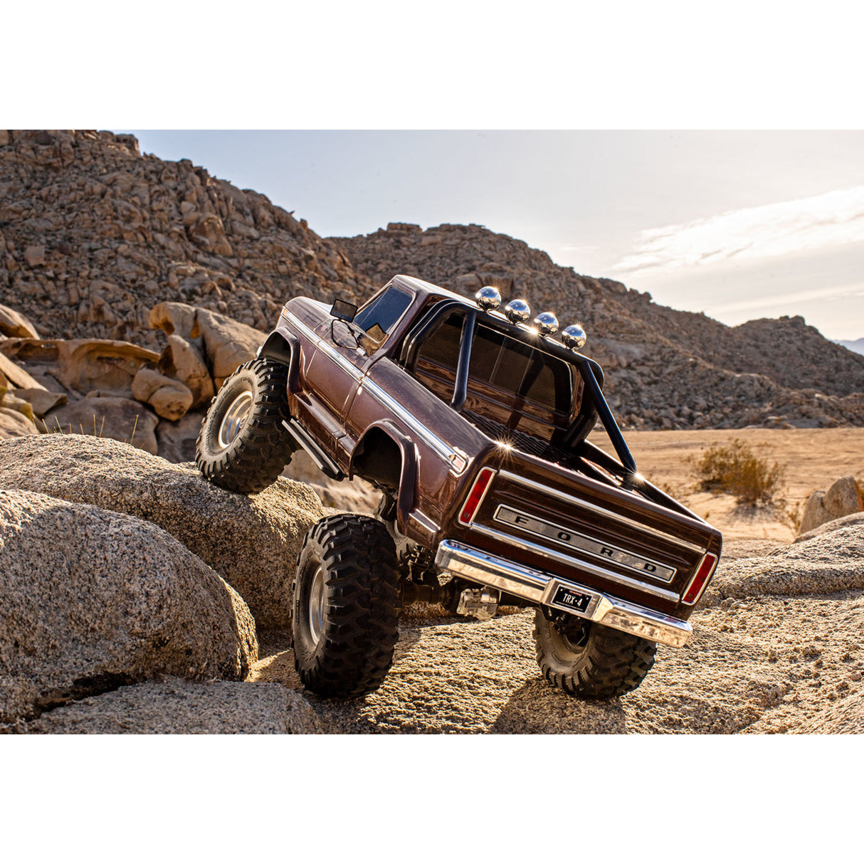 Traxxas TRX-4 Ford F-150 Ranger XLT High Trail Edition 1:10 4WD Electric Trail Crawler - Brown (+ TQi 4-ch/XL-5 HV/Titan 550)