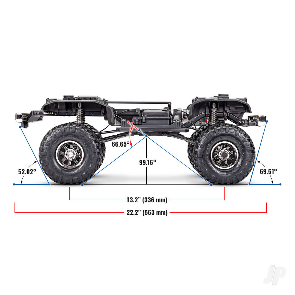 Traxxas TRX-4 1979 Chevrolet K10 High Trail Edition 1:10 4WD Electric Trail Crawler - Red (+ TQi 4-ch/XL-5 HV/ Titan 550)