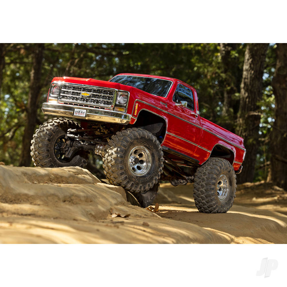 Traxxas TRX-4 1979 Chevrolet K10 High Trail Edition 1:10 4WD Electric Trail Crawler - Red (+ TQi 4-ch/XL-5 HV/ Titan 550)