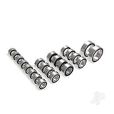 Traxxas Ball bearing set-black rubber sealed-complete (3x6x2.5mm (8)-5x8x2.5mm (4)- 4x8x3mm-8x12x3.5mm (2)-5x7x2.5mm (4))