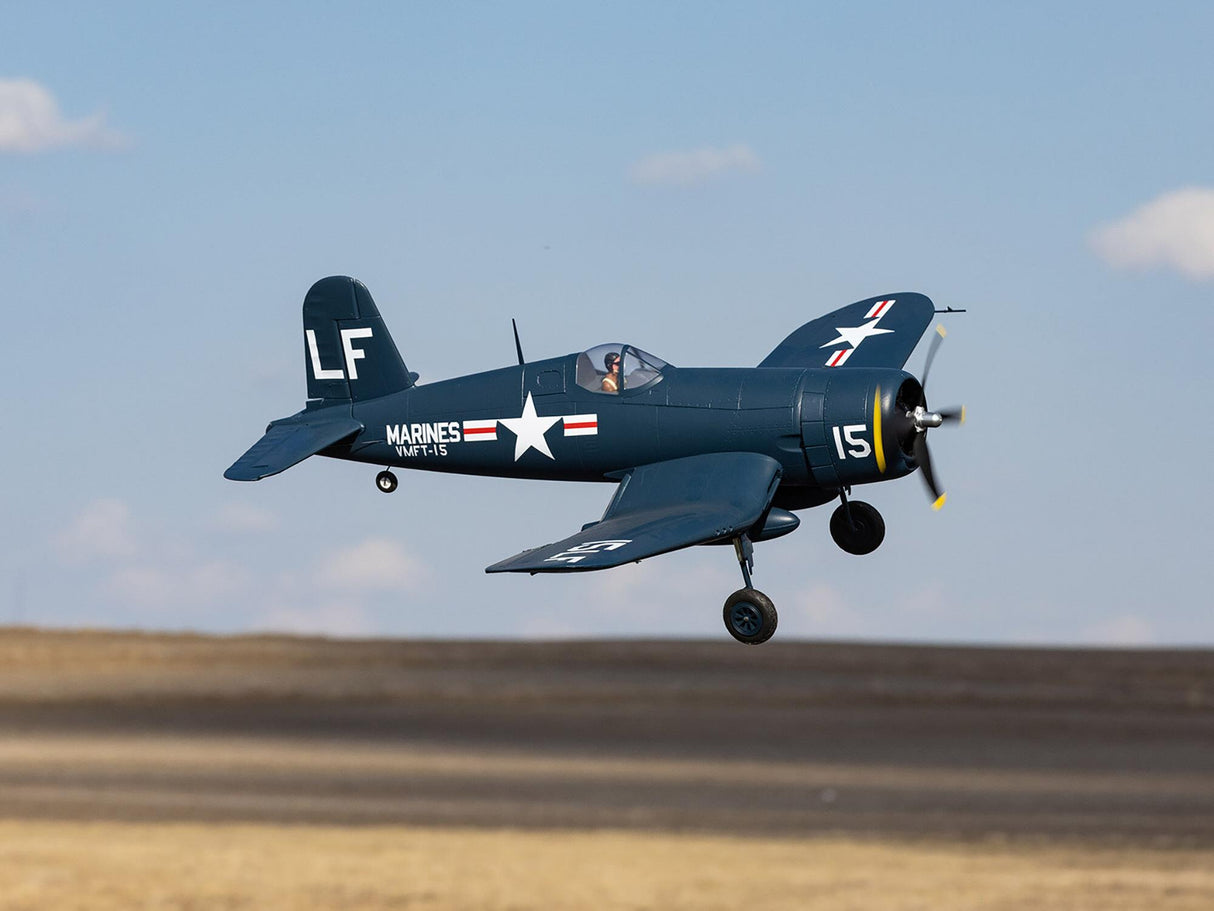 EfliteF4U-4 Corsair 1.2m BNF Basic with AS3X and SAFE Select