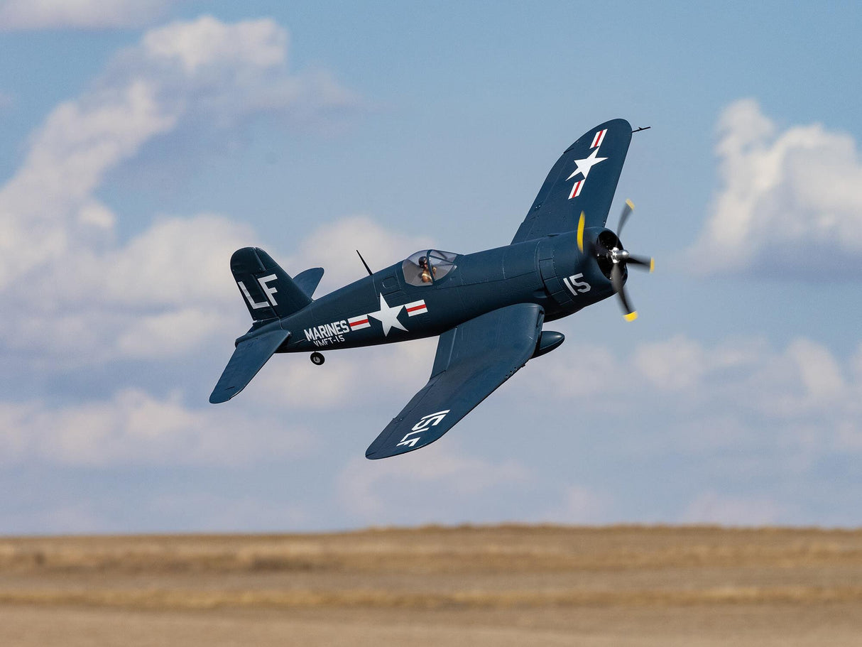 EfliteF4U-4 Corsair 1.2m BNF Basic with AS3X and SAFE Select