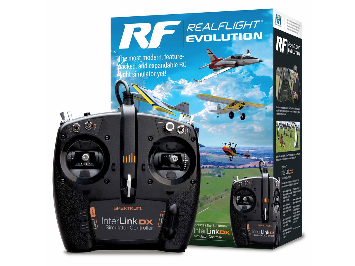 RealFlight Evolution RC Flight Simulator with InterLink DX Controller