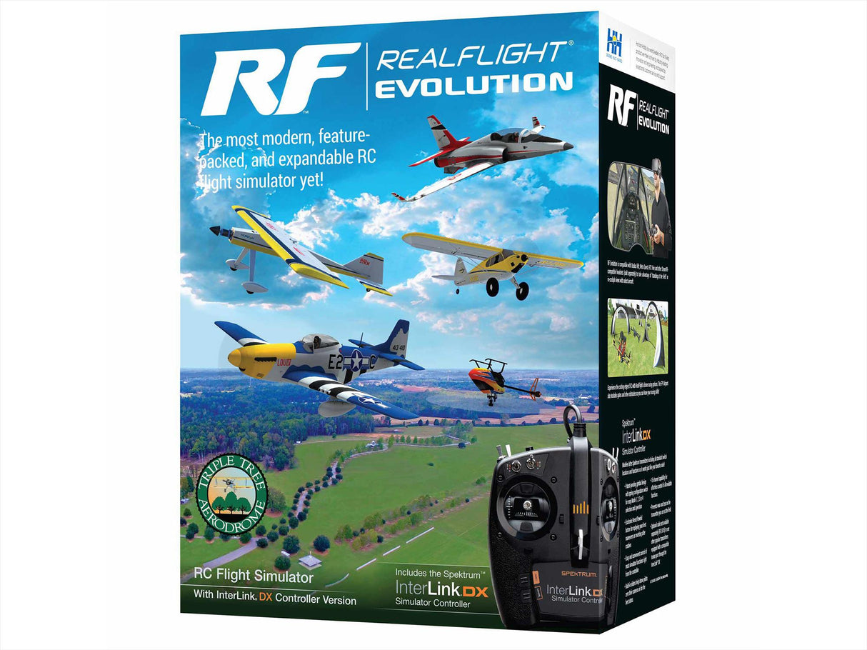 RealFlight Evolution RC Flight Simulator with InterLink DX Controller