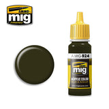 Ammo Mig Jimenez Acrylic 17ml Paint OLIVE DRAB SHADOW