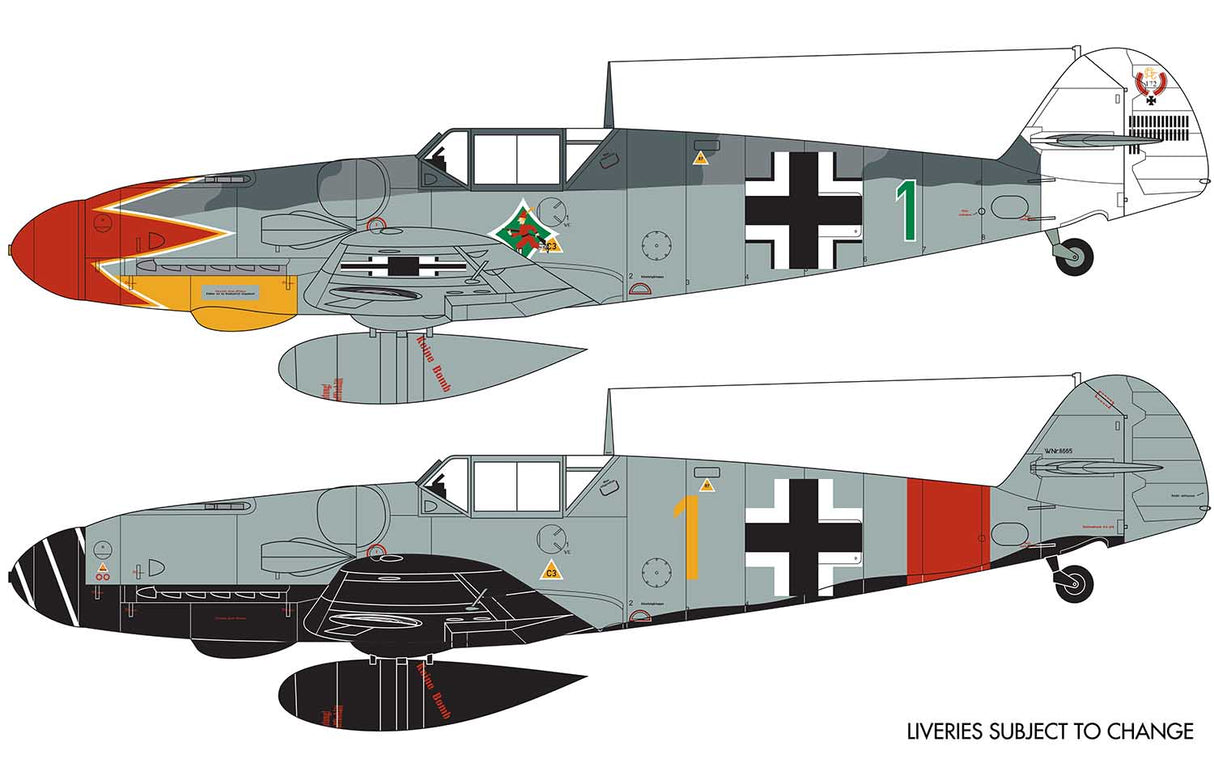 Airfix 1/72 Messerschmitt Bf109G-6 A02029B