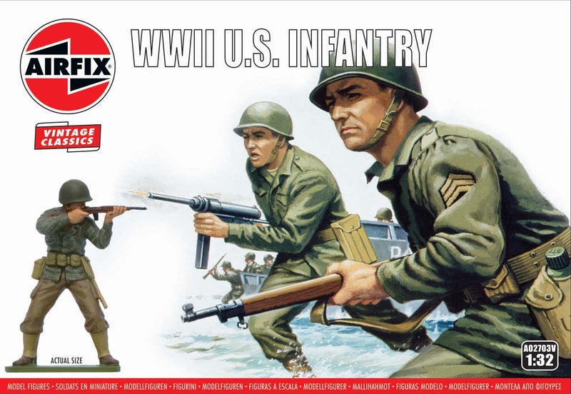 Airfix Vintage Classics 1/32 WWII U.S. Infantry A02703V
