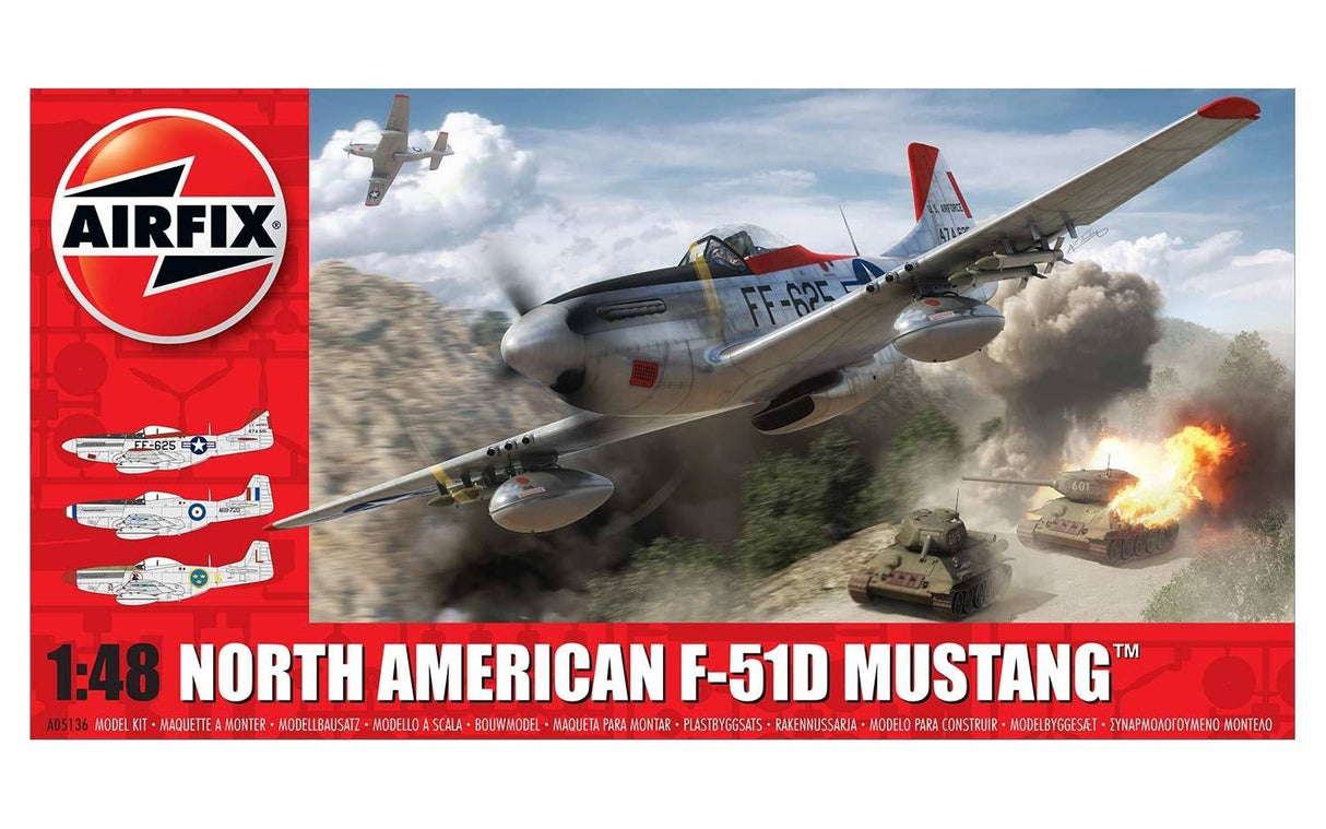 Airfix 1/48 North American F-51D Mustang A05136