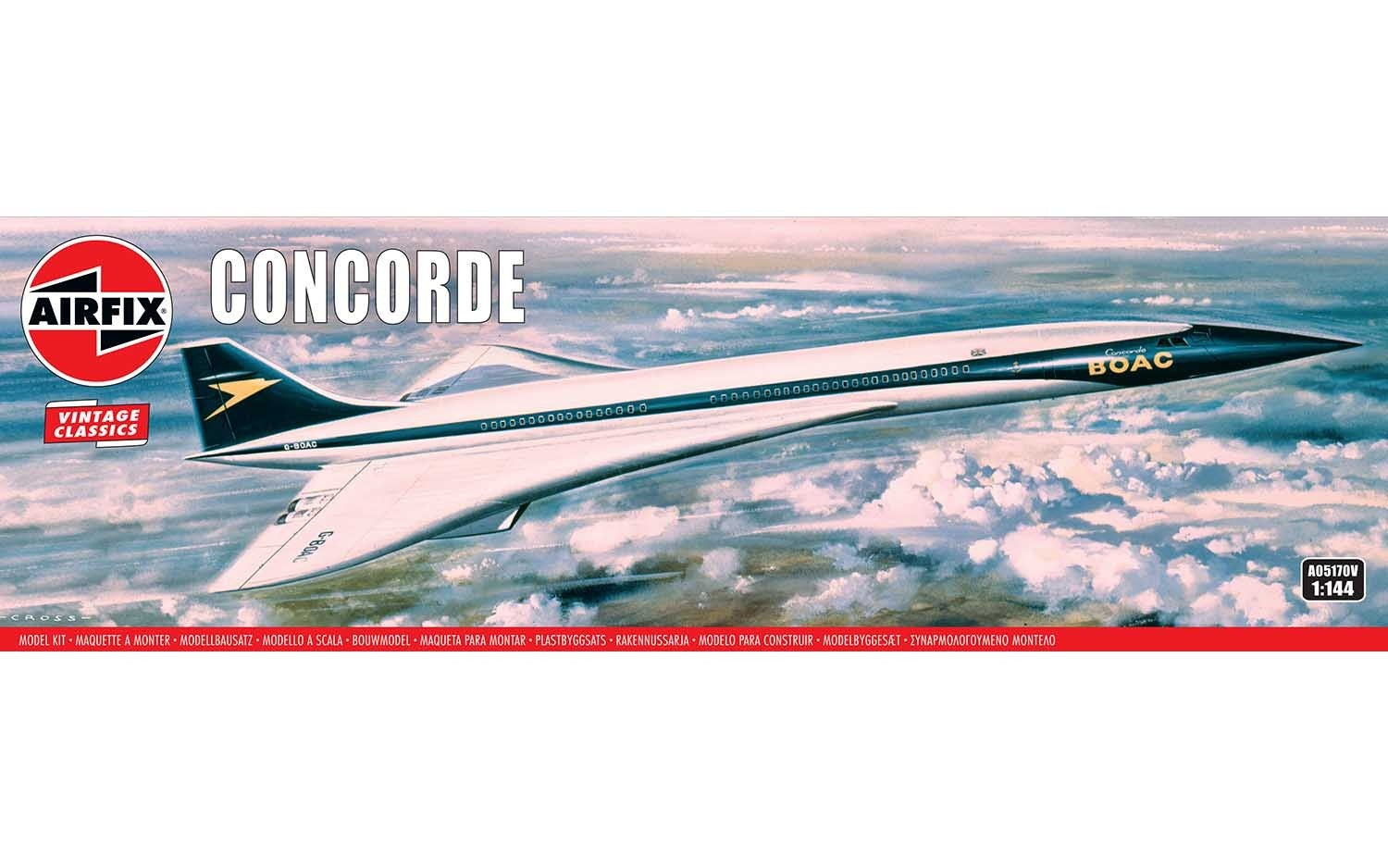 Airfix Vintage Classics 1/72 BOAC Concorde Kit A05170V – Sussex